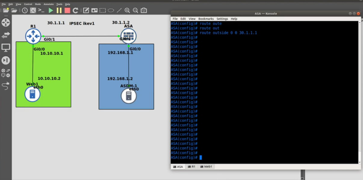 IPsec IKEv1 Configuration Between Router and ASA Firewall - SIMOS